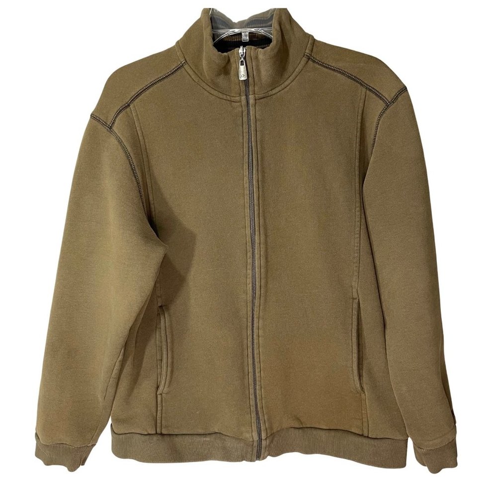 ARROW Men's Cotton Blend Full Front Zip Sweater M